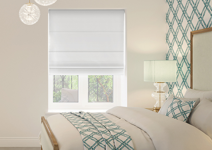 Ascot, Bright White - Roman Blind - Image 3